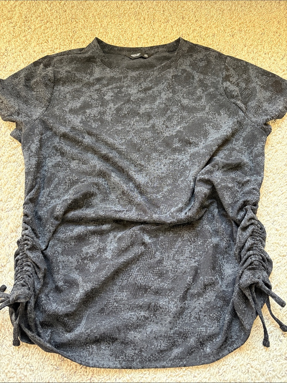 Simply Vera Side-Ruched Short Sleeve Tee XXL